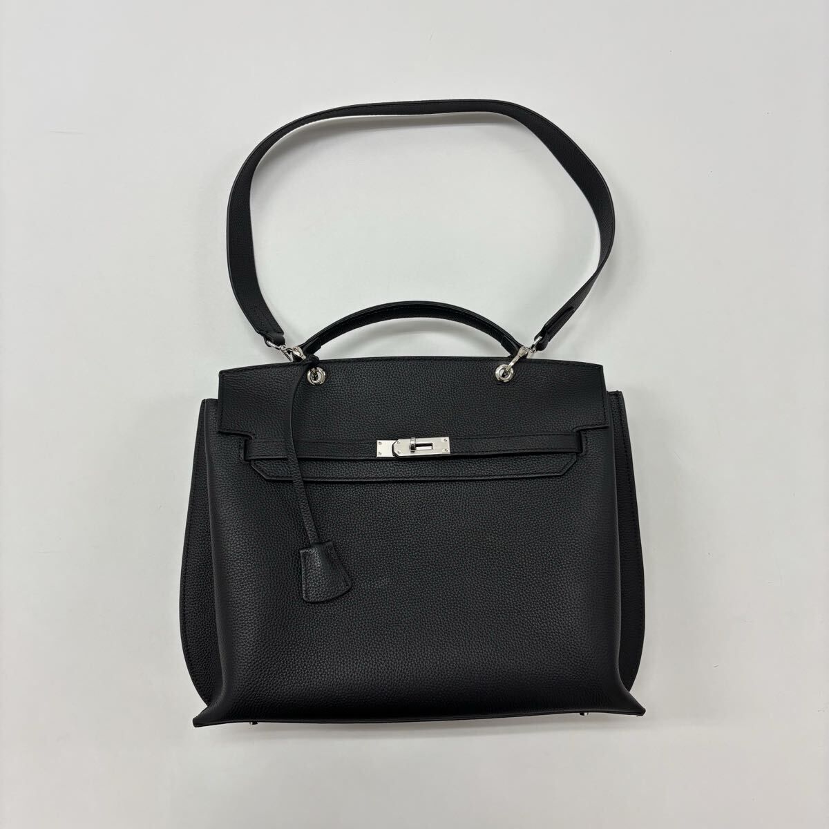 極美品 JISTORY SQUARE BELT HANDLE BAG ジストリー スクウェア ベルト