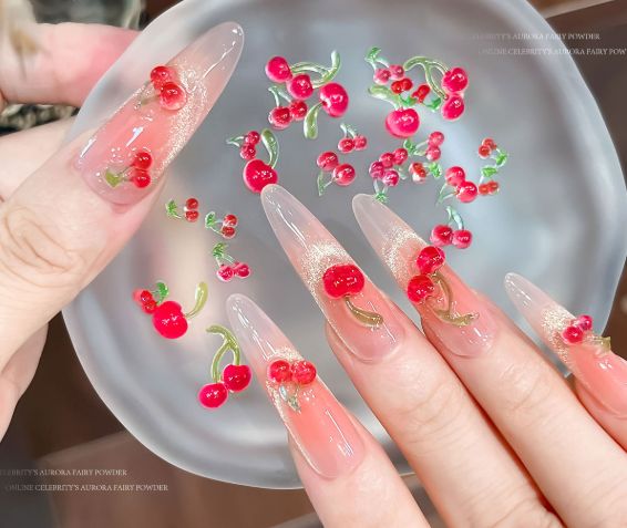 チェリー ネイルパーツ ミックス 20個セット ネイルアート 付け爪