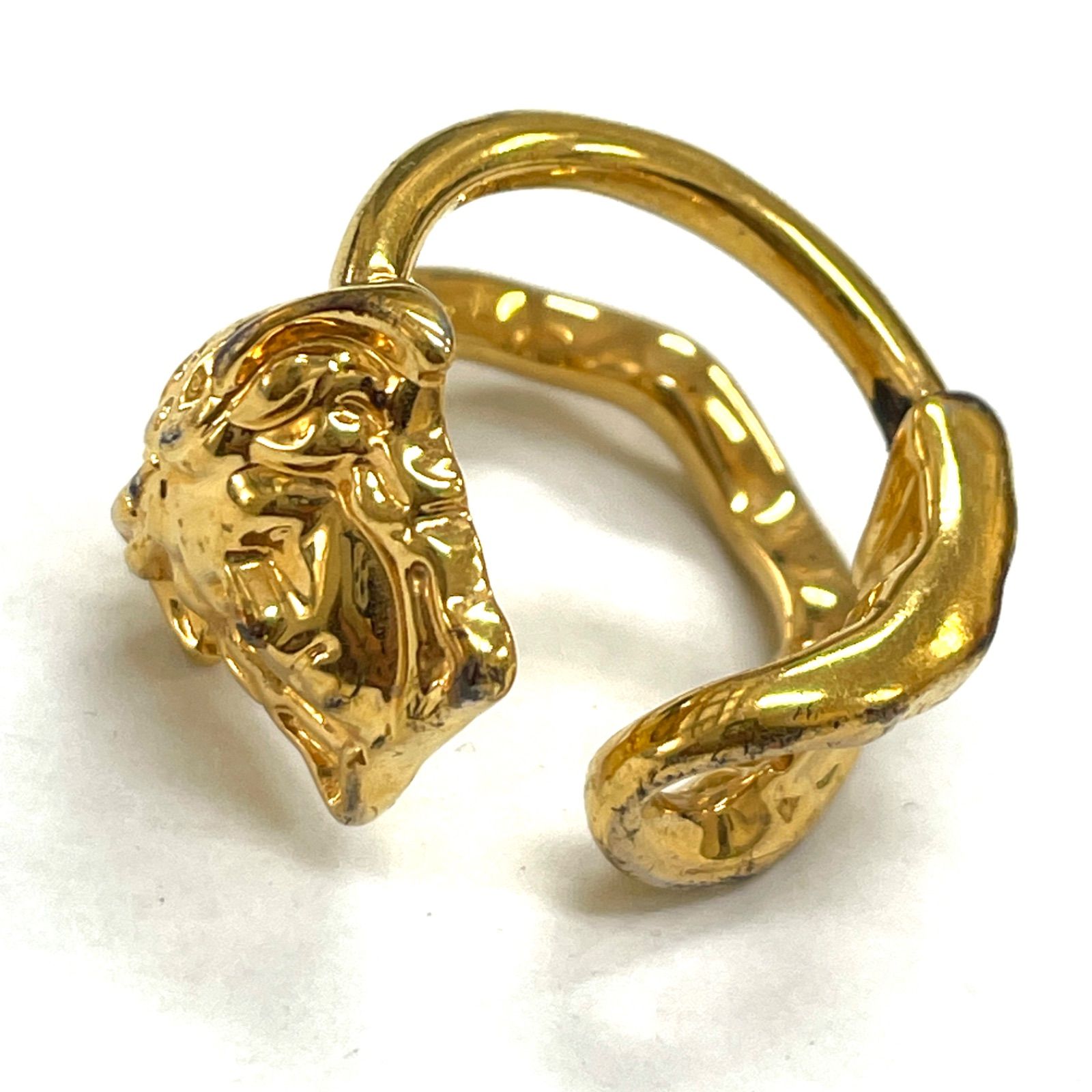 ✨美品✨VERSACE ヴェルサーチ メデューサ リング 指輪 9号 ゴールド