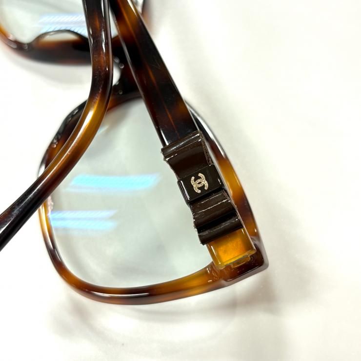 リボンメガネ ブラウン