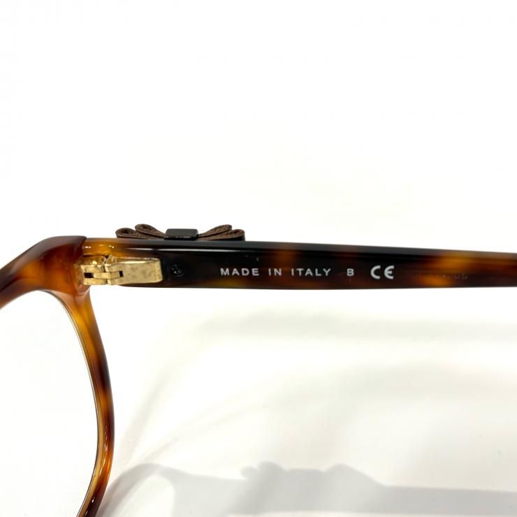 シャネル CHANEL アイウェア ココマーク べっ甲柄 リボンメガネ