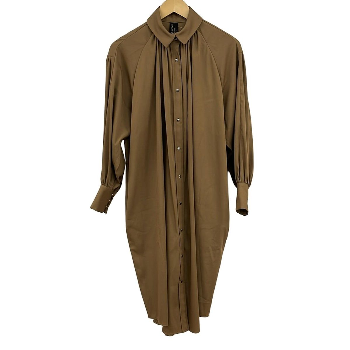 support surface サポートサーフェス ワンピース サイズ0 XS レディース ライトブラウン 長袖 ロング シャツワンピ