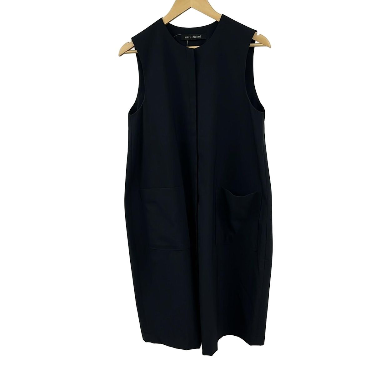 mizuiro ind ミズイロインド ワンピース レディース - ダークネイビー ノースリーブ|ロング