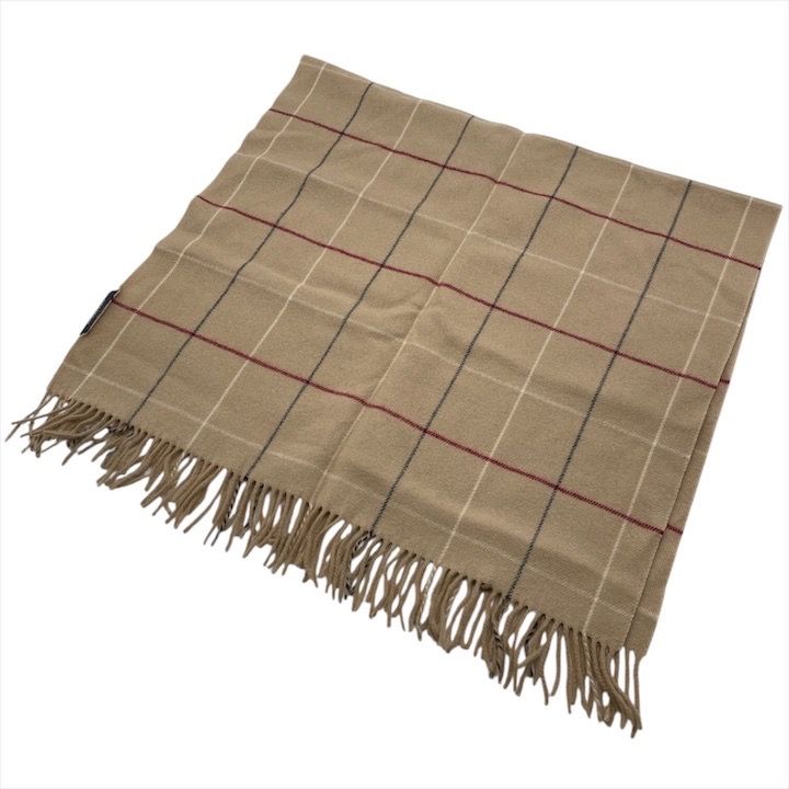 超美品 BURBERRY LONDON バーバリー ロンドン ウール 100％ 大判