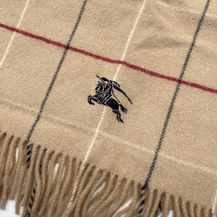 超美品 BURBERRY LONDON バーバリー ロンドン ウール 100％ 大判