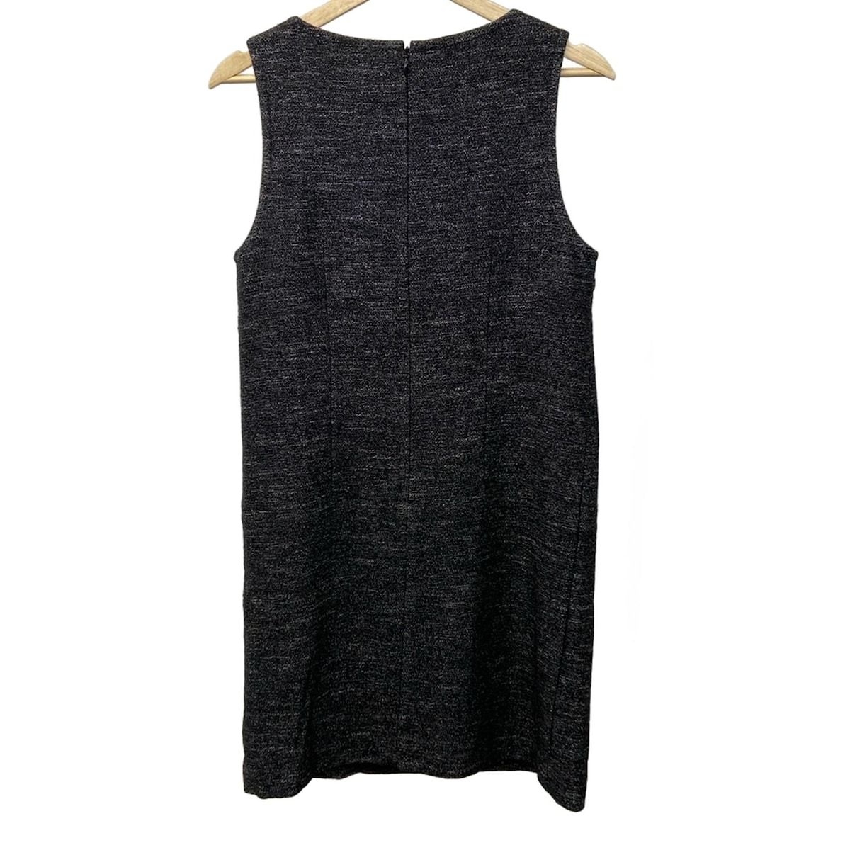 23区 ニジュウサンク ワンピース サイズ40 M レディース 黒 白 ノースリーブ ロング