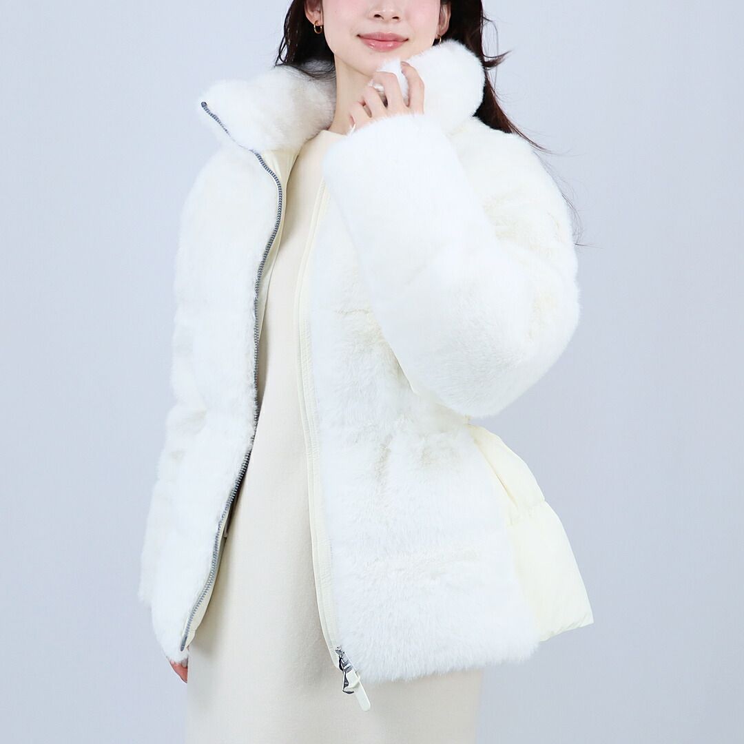 マッカージュ MACKAGE レディスダウンジャケット エコファー もこもこ