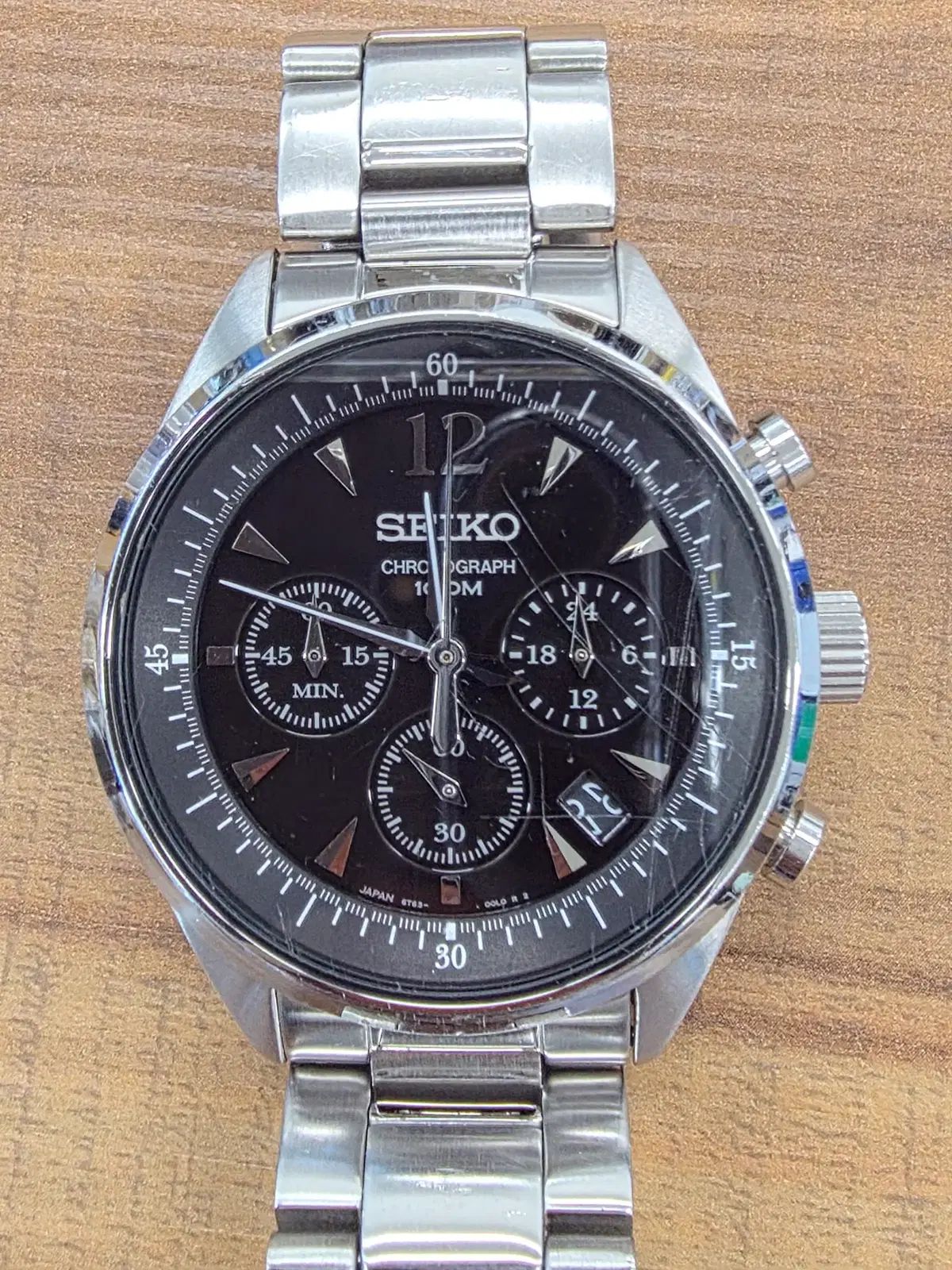 SEIKO 6 T 63-00 F 0 メタル リストウォッチ