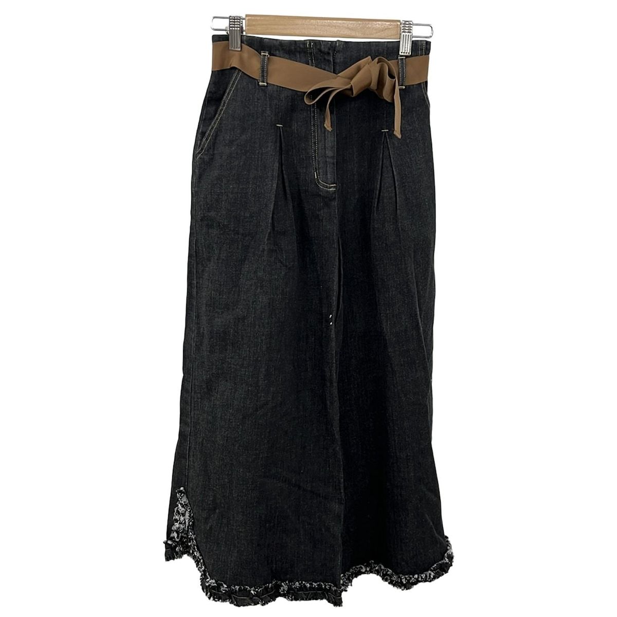 M S GRACY エムズグレイシー ジーンズ サイズ38 レディース ダークグレー フルレングス