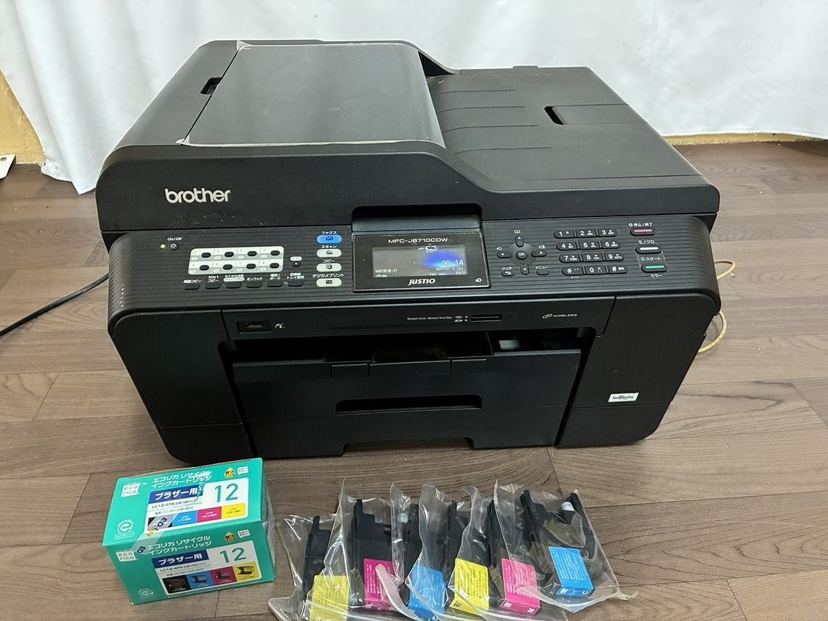 え沖】Brother MFC‐J6710CDW JUSTIO 複合機 通電OK ジャンク品 インク
