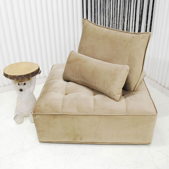 色 現品限り 一部 品 輸入品 アイランドソファー 正方形 100ｃｍ デザイン ベージュ系 ＮＯ１１