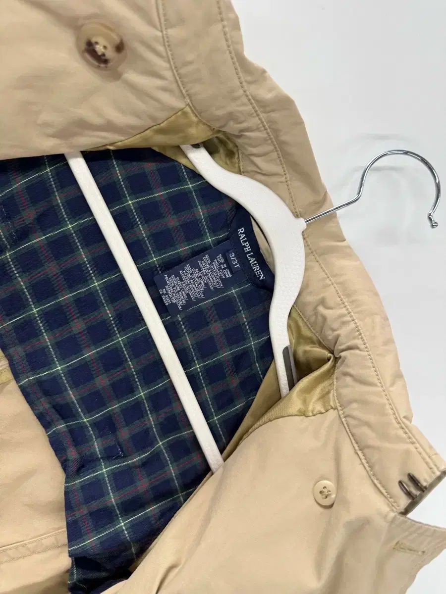 POLO ラルフローレン RALPH トレンチコート LAUREN 3T キッズ 公式通販 0 子供 トレンチコートの通販 トレンチコート3T ネイビー ストライプ ポロ LAURENのトレンチコートを使ったキッズ人気ファッション