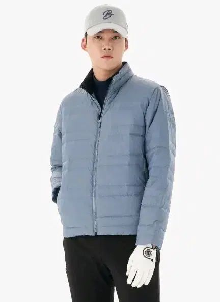 ビンポールゴルフ メンズ 軽量ダウン ブルー L 105