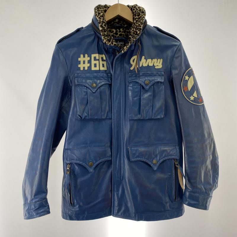 中古】Schott JOHNNY コーティングレザー シングルライダース