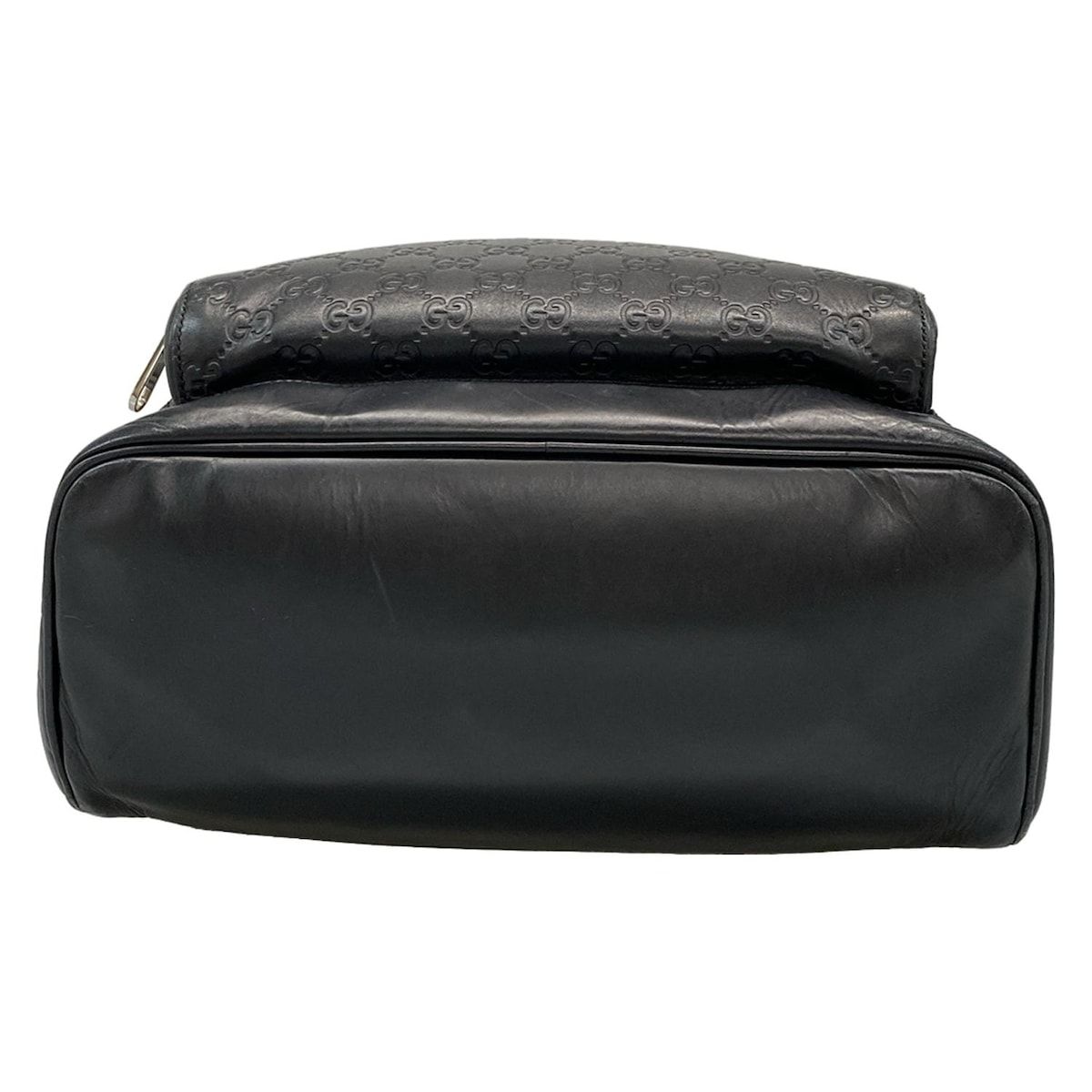 GUCCI(グッチ) リュックサック シマライン 406370 黒 レザー - メルカリ