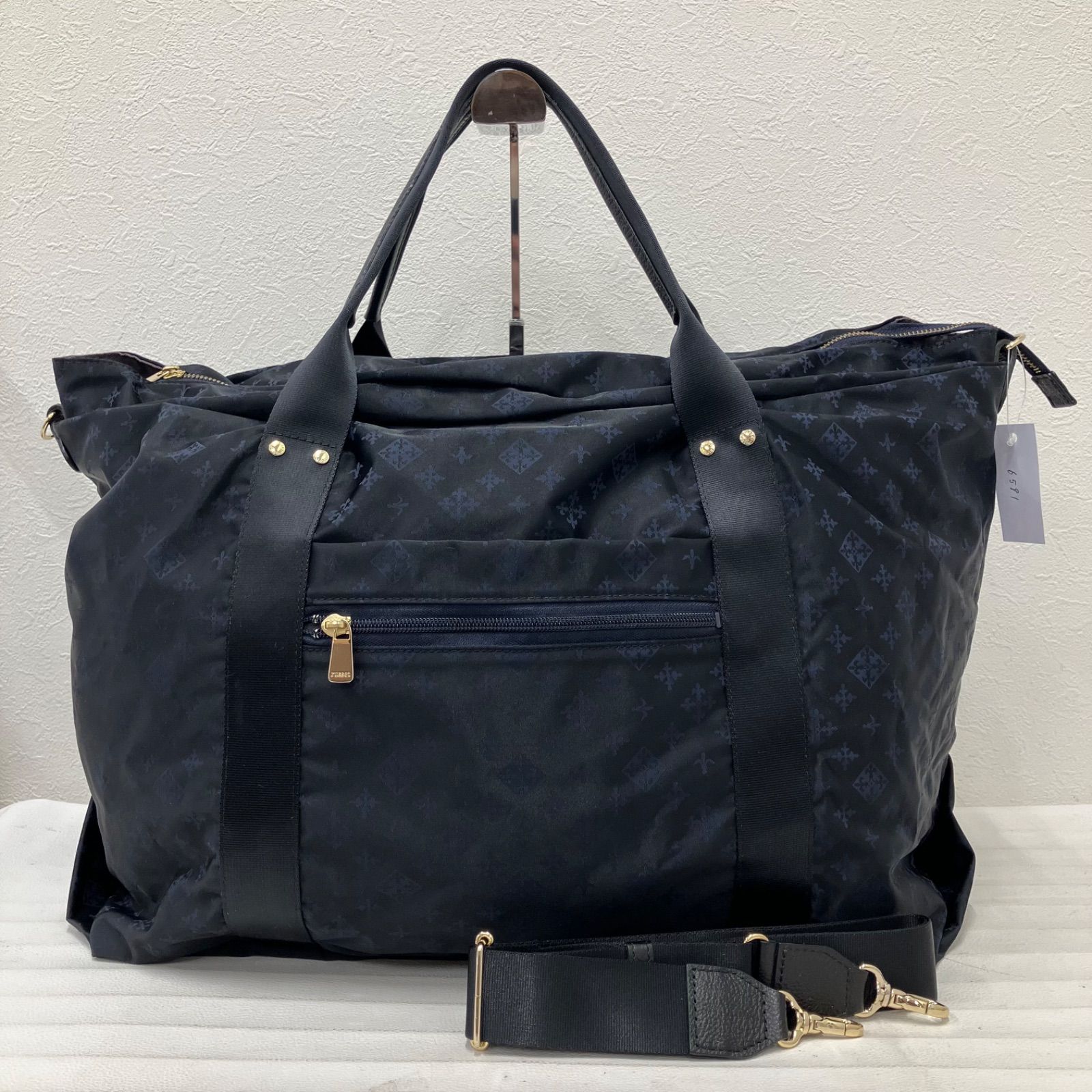 ラシット　2way ボストンバッグ　旅行　大容量　ナイロン　革　黒　紺　キャリー 6591 russet ラシット 2way ボストンバッグ ショルダーバッグ トート