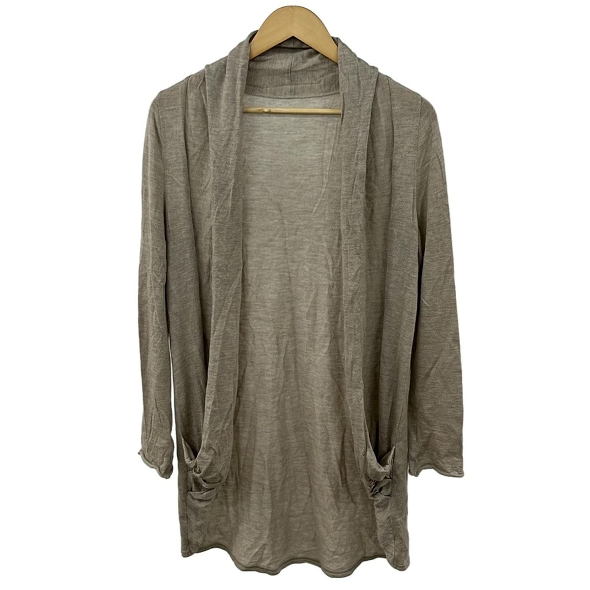 美品 フォクシー カシミヤ シルク カーディガン ロング丈 ベージュ FOXEY(フォクシー) カーディガン レディース美品 - 32621 ベージュ