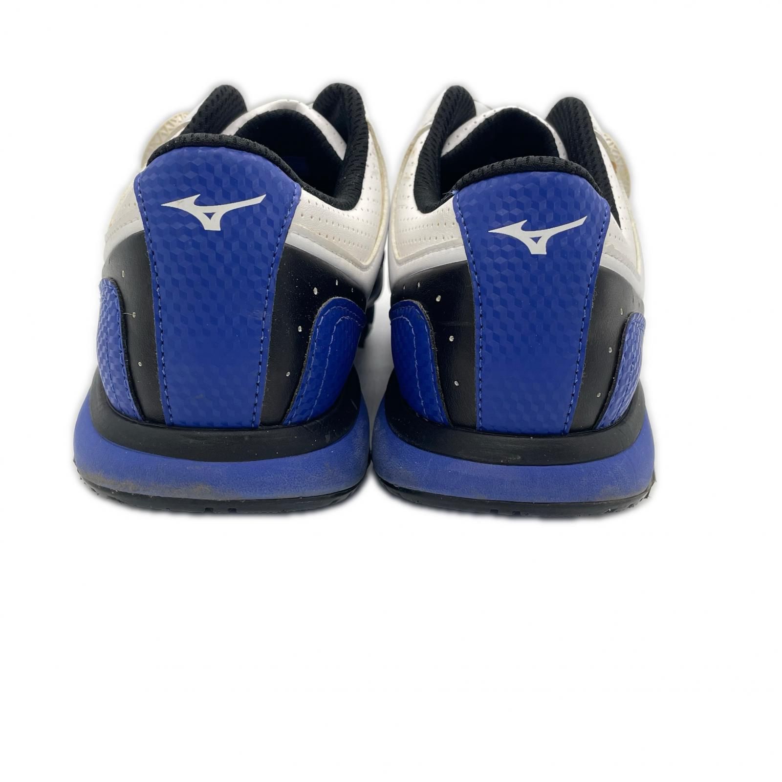 中古 ミズノゴルフ mizunoGOLF ゴルフシューズ 26.5cm ホワイト×ブルー