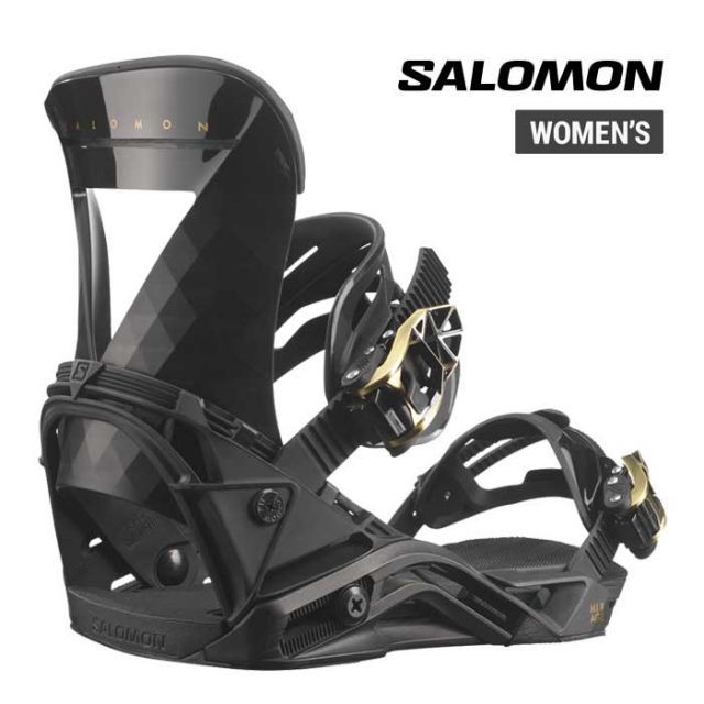 サロモン レディース ビンディング salomon 23 24 MIRAGE BOARD BINDING BLK スノーボード スノボ バインディング 231102