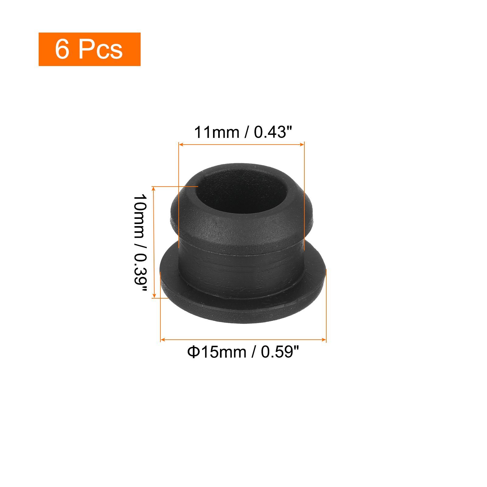 uxcell シリコーンスナップインロッキングホールプラグ ラバーパネル