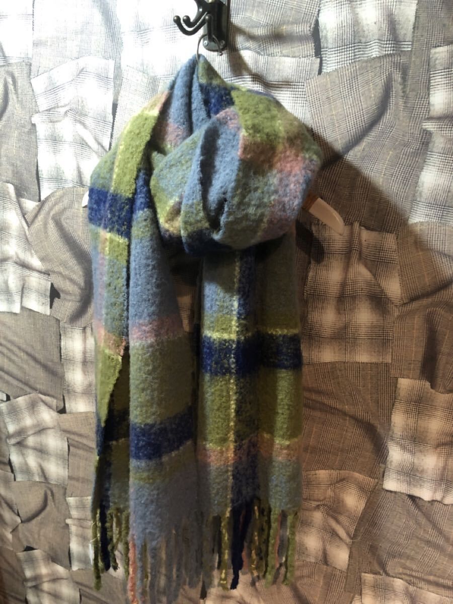 福岡 ADER error アーダーエラー マフラー 2021 FW ウール スカイブルー F