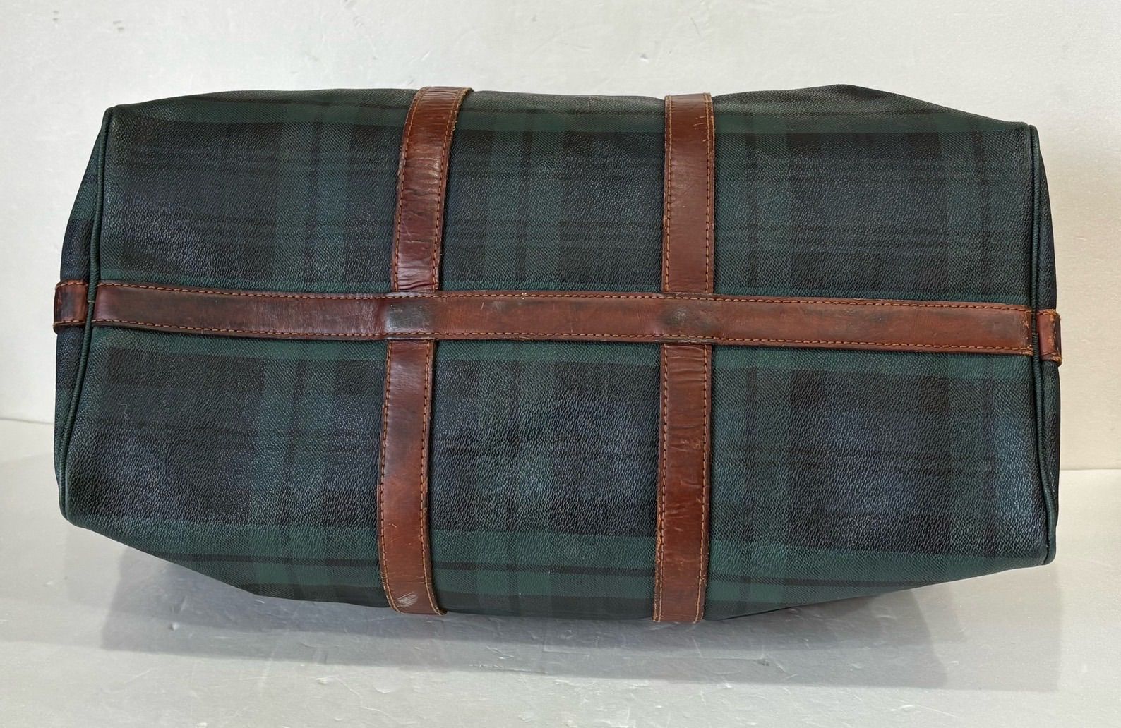 ポロ ラルフローレン/ボストンバッグ】緑 タータンチェック