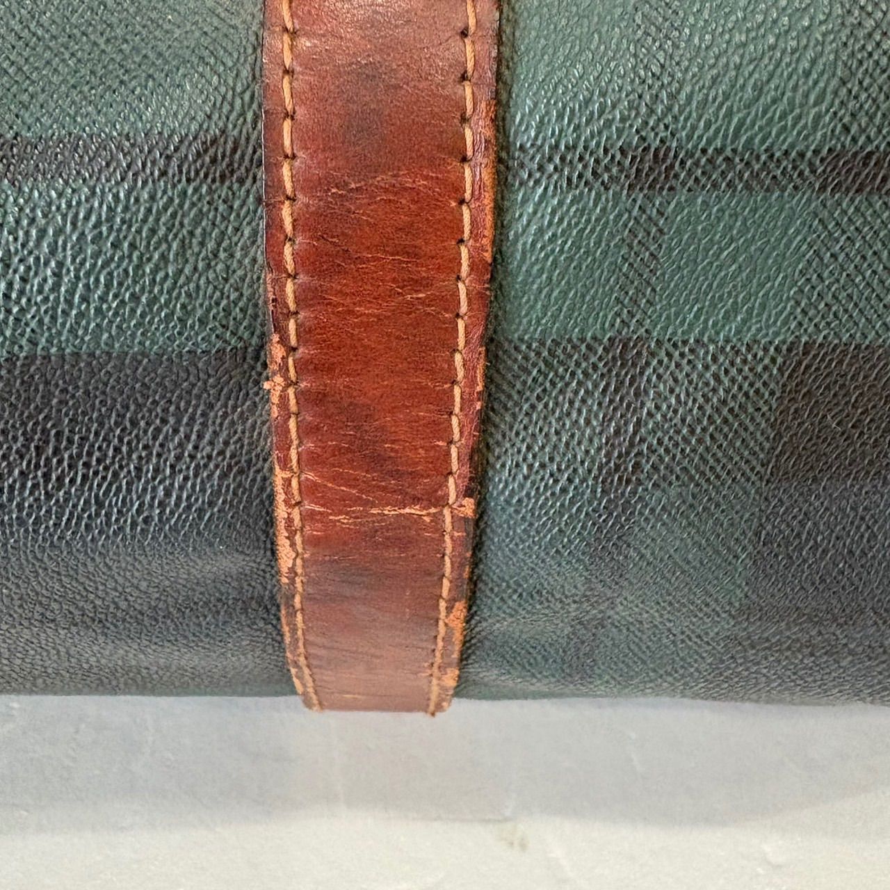 ポロ ラルフローレン/ボストンバッグ】緑 タータンチェック