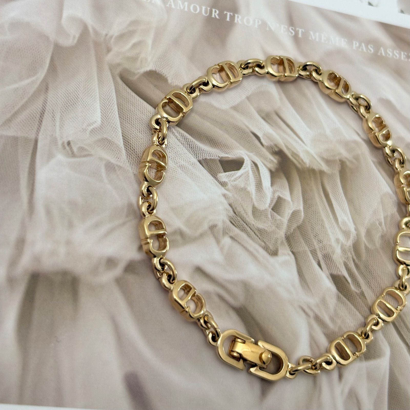 極美品】クリスチャンディオール ブレスレット CDロゴ アクセサリー