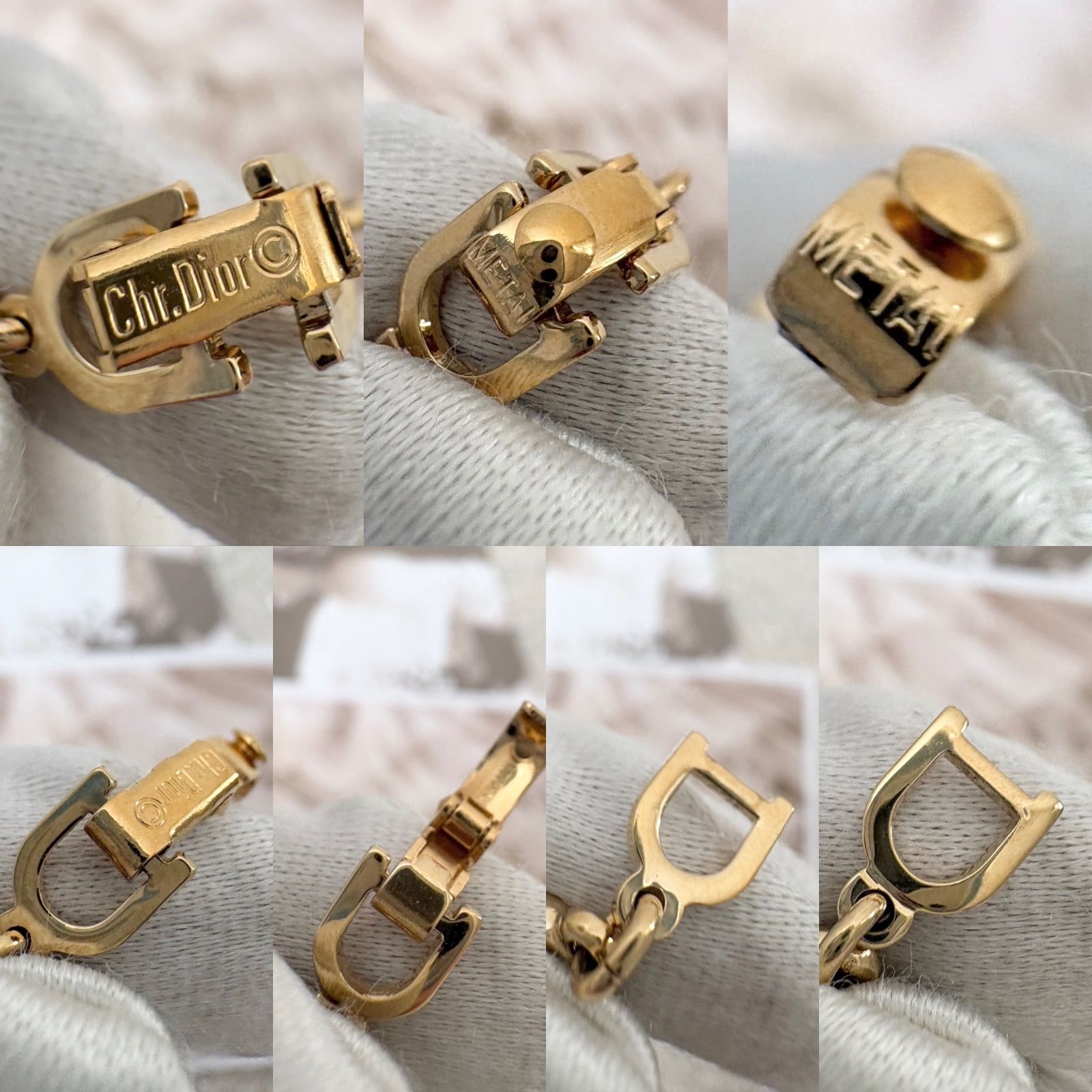 極美品　ディオール　ブレスレット　イヤリング　CDロゴ　ゴールド 極美品】クリスチャンディオール ブレスレット CDロゴ アクセサリー