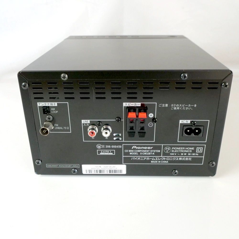 ミニコンポ パイオニア X-CM32BT-K Pioneer X-CM32BT-K CD Bluetooth