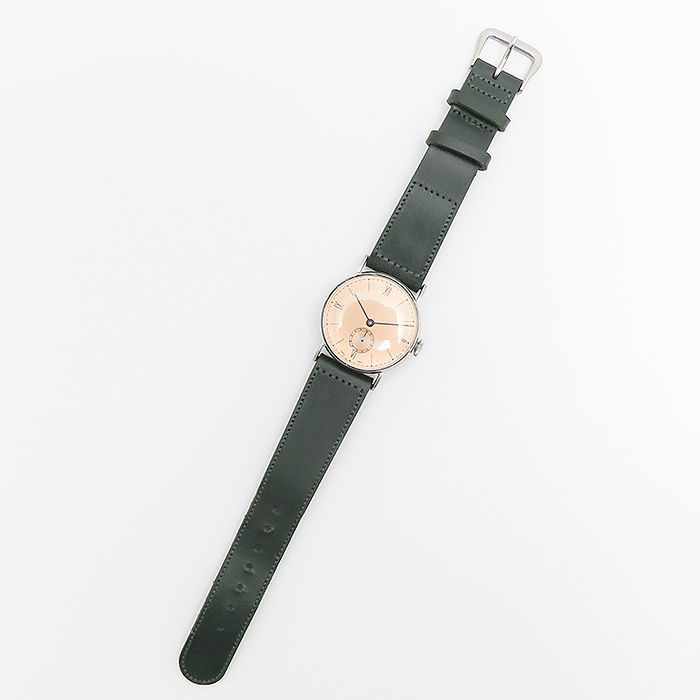 アルカディア アノニマス ウォッチ 手巻 ステンレス シリンダーケース 2針 スモセコ ヴィンテージ アンティーク スイス 腕時計 革ベルト ピンク オレンジ ラウンド 質屋 丸高 尼崎市 兵庫県 ARCADIA