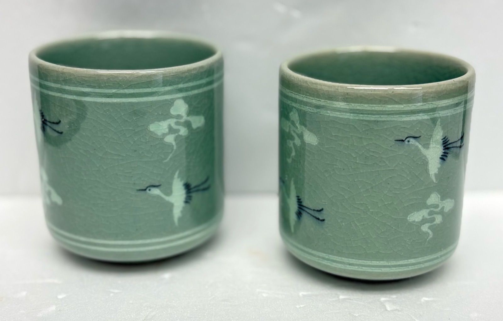 夫婦湯呑 高麗青磁