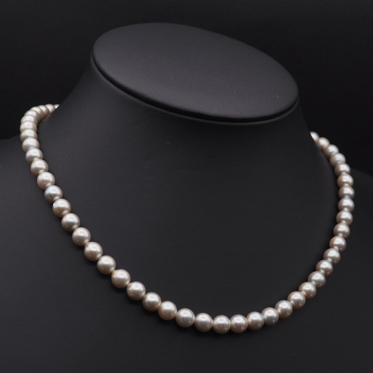 【本真珠 ロング120cm】真珠ネックレス SILVER刻印 ケース・保証書付き パールネックレス 冠婚葬祭 パール ネックレス あこや本真珠 7.0-7.5mm