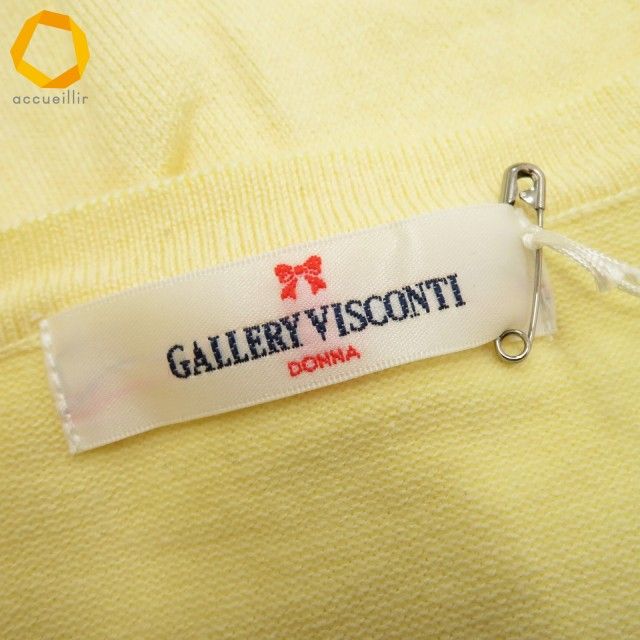 ギャラリービスコンティ GALLERY VISCONTI カーディガン カットソー花