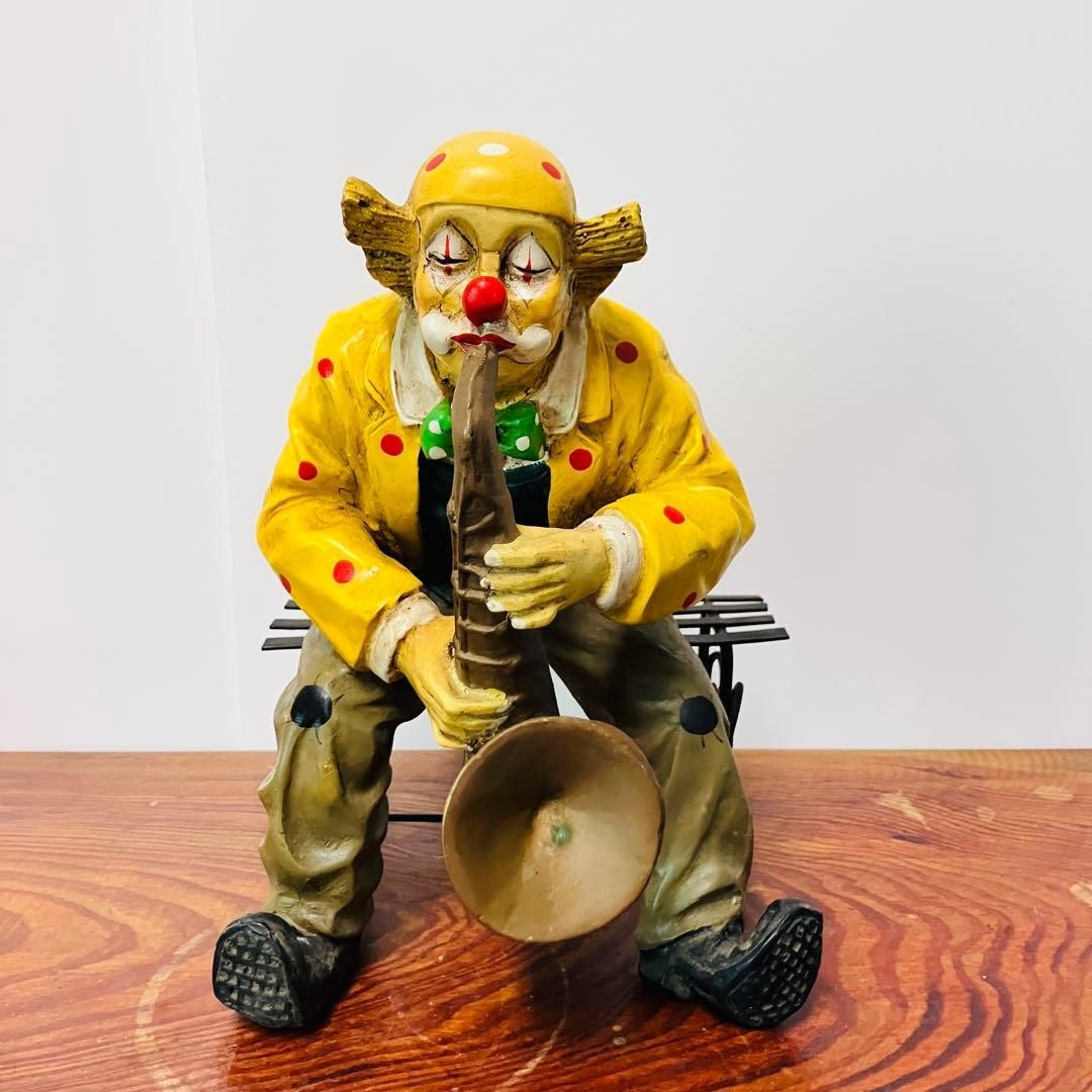 昭和レトロ ピエロ置物 オブジェ インテリア 蚤の市｜雑貨屋えこわっか