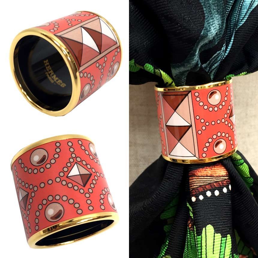 HERMES エルメス エマイユ スカーフリング スカーフ留め aq 6787