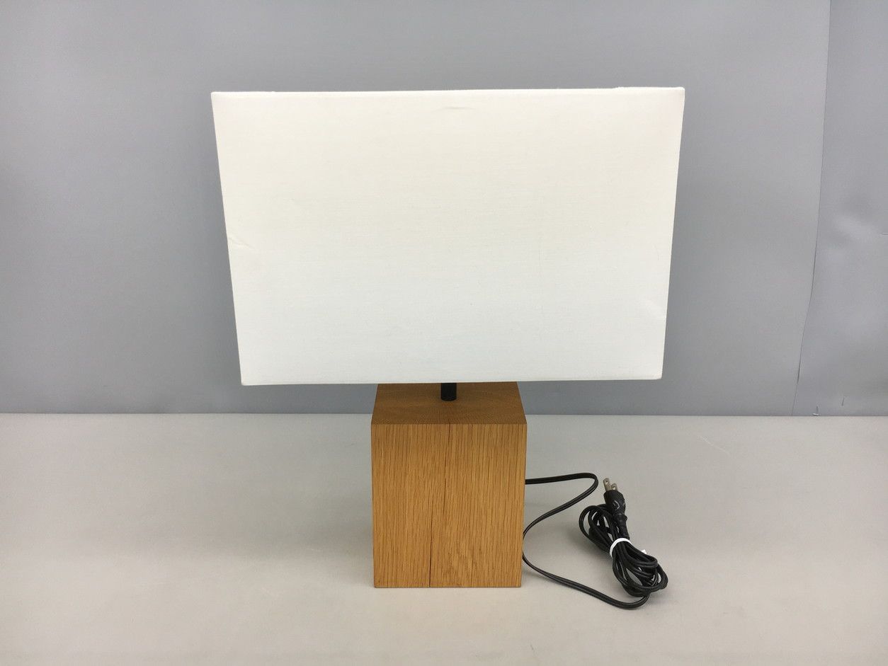 無印 MUJI スタンドライト MJ-SOSA オーク材スタンド 四角シェード