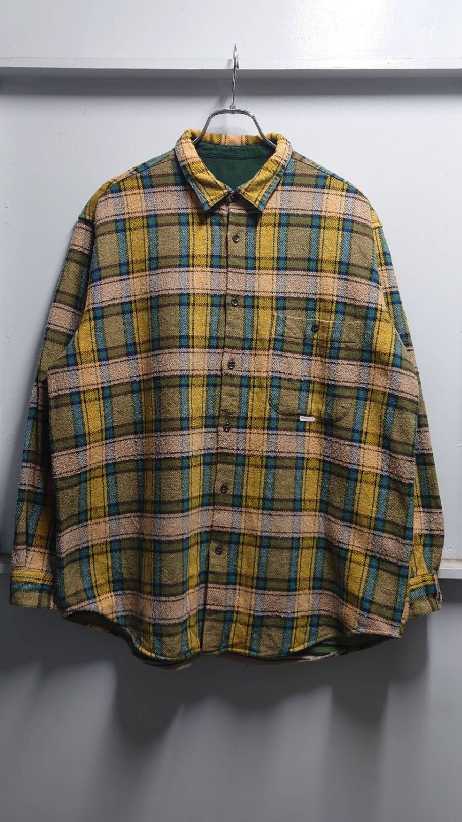90-00’s Papas Island コットンフランネル チェックシャツ M
