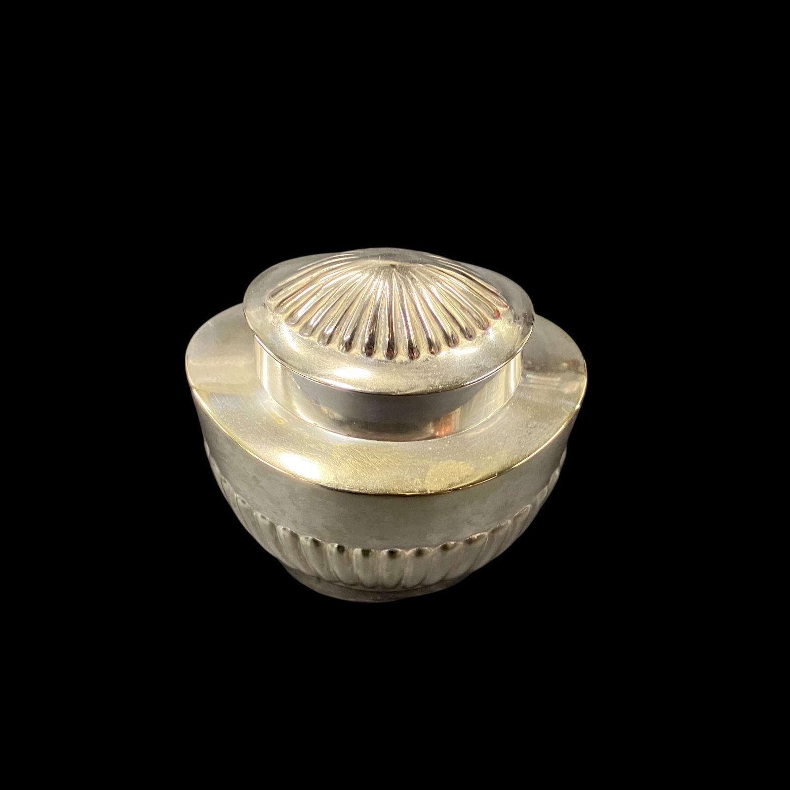 英国製 スターリングシルバー シュガーポット ホールマーク