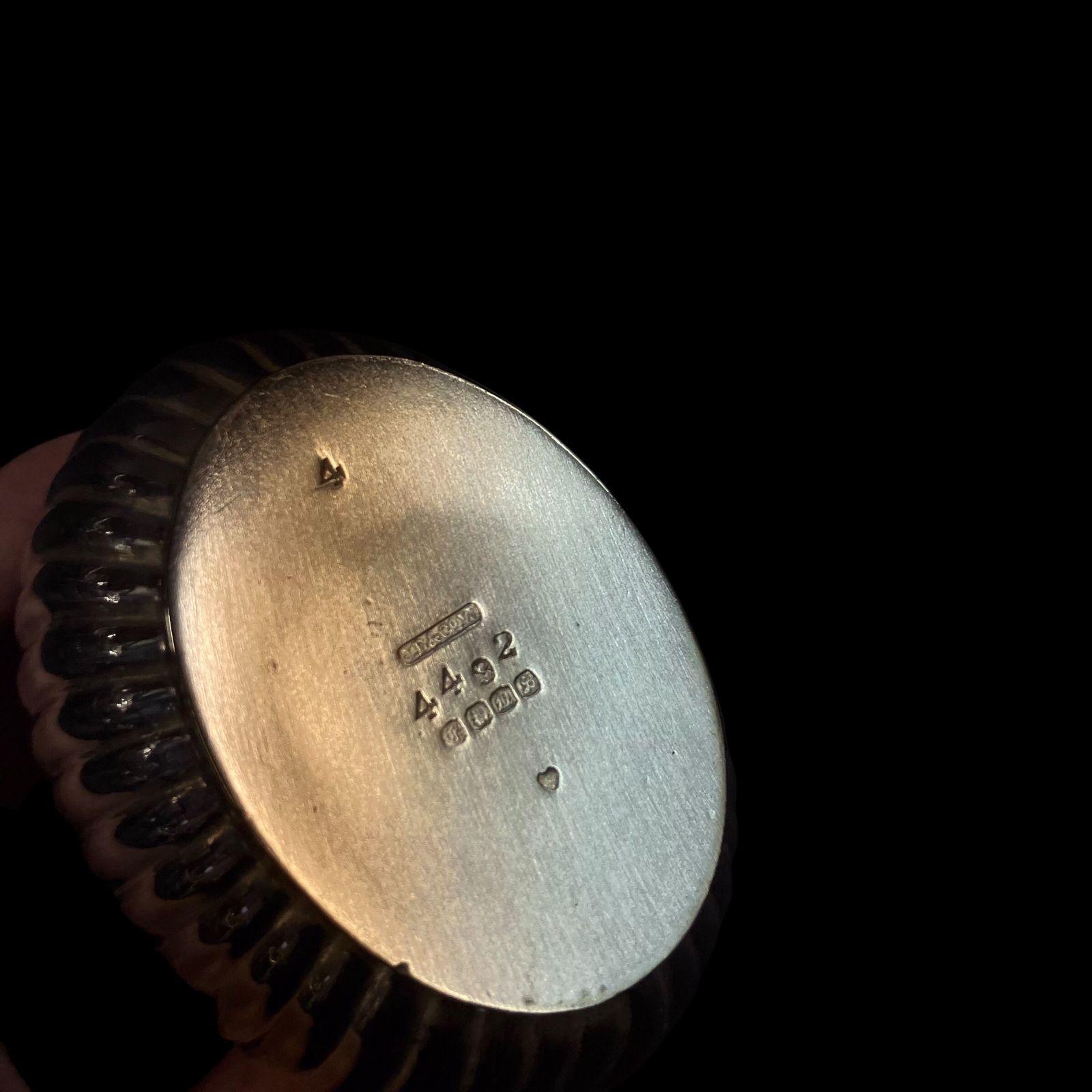  英国製 スターリングシルバー シュガーポット ホールマーク 鉢 ボウル 食器