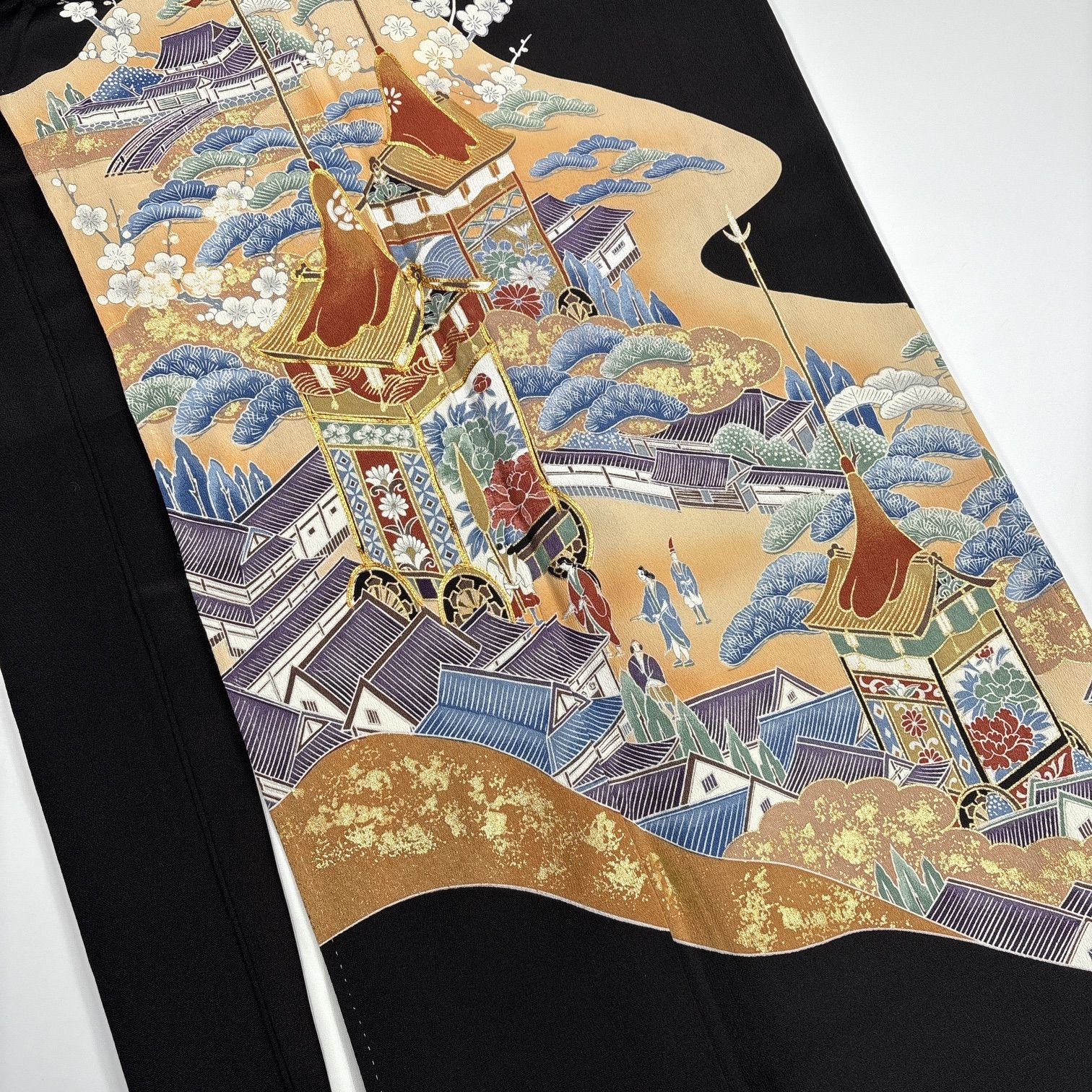 黒留袖 4枚 正絹 着物まとめ売り 同梱購入歓迎 リメイク用 着付け練習