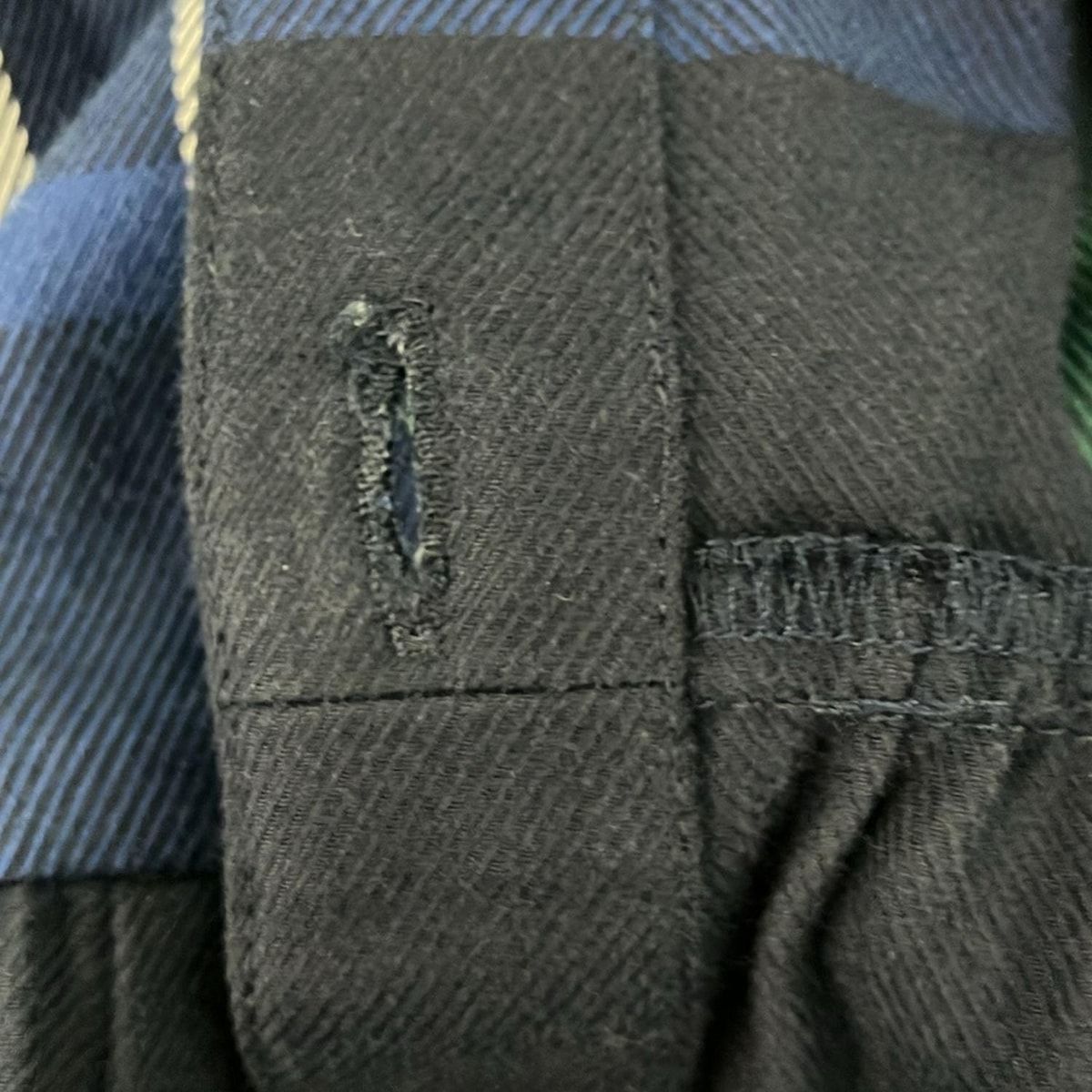  ブルーレーベルクレストブリッジ ワンピース サイズ38 M レディース ネイビー ダークグリーン マルチ 長袖 ロング チェック柄 その他 ワンピース