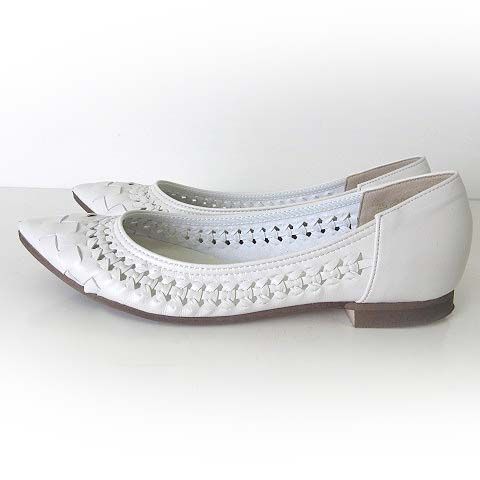 ルタロン Le Talon パンプス フラットパンプス 編込み 本革 レザー