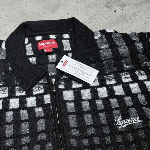 Supreme 23ss Gradient Grid Zip Up Polo XLサイズ シュプリーム