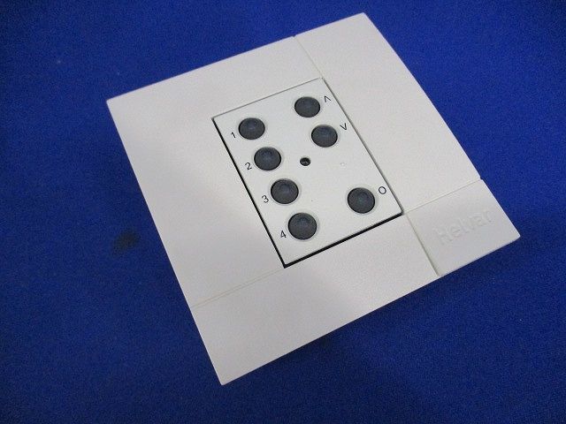  モジュラーパネル 4ボタン･Off･UP Down フレーム付 ホワイト 125 電設資材 材料 資材