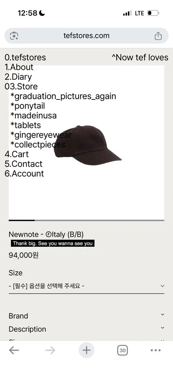 tefstores テフストアズ newtone 帽子 size M