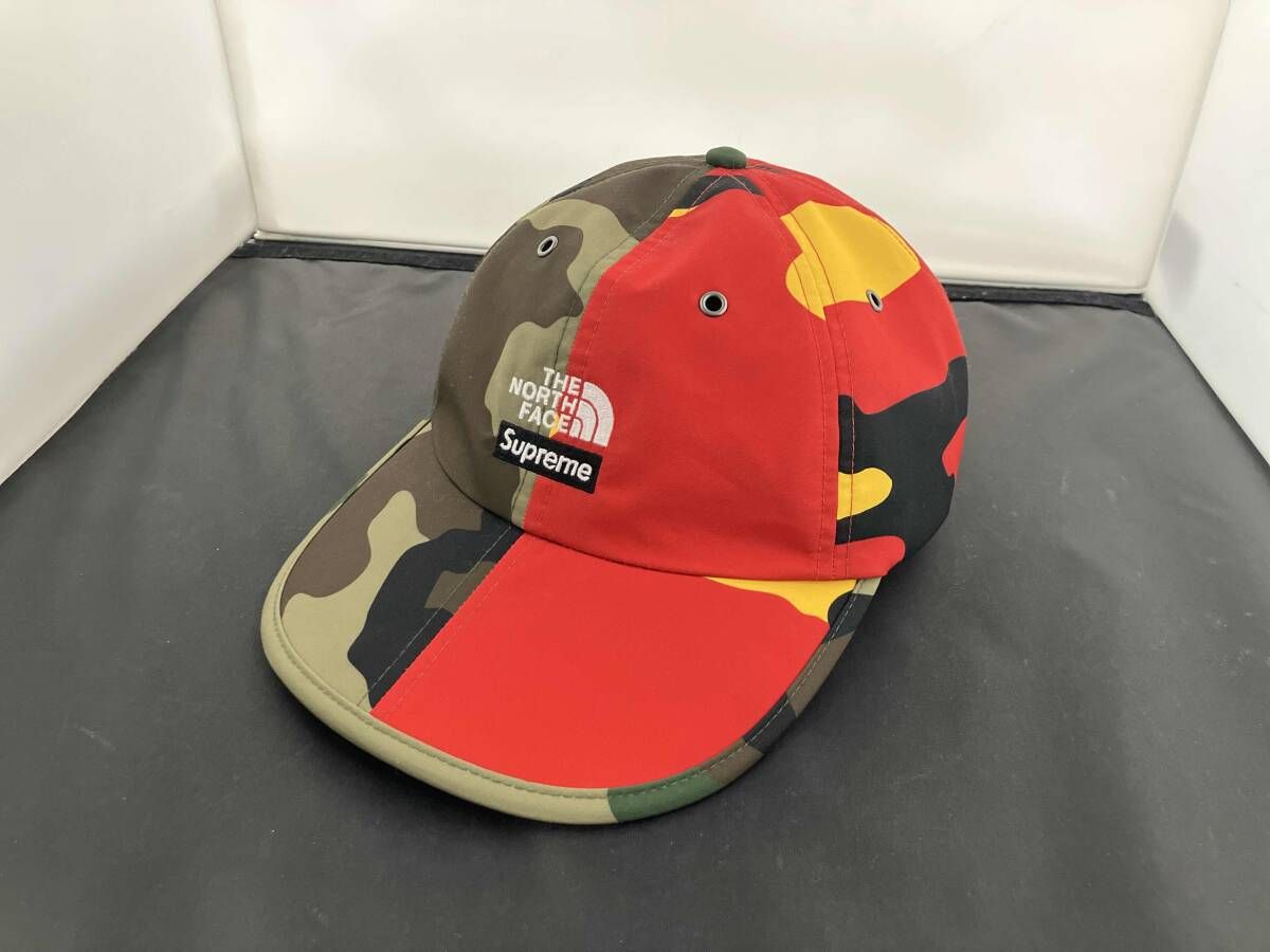 Supreme THE NORTH FACE シュプリーム ノースフェイス キャップ 24 ss Split 6 Panel 迷彩 グリーン レッド