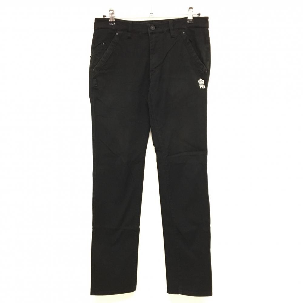 パーリーゲイツ パンツ 黒 ティー装着可 王冠刺しゅう メンズ 4(M