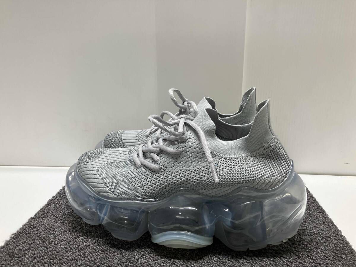 grounds グラウンズ サイズ27cm 厚底スニーカー ライトグレー - メルカリ