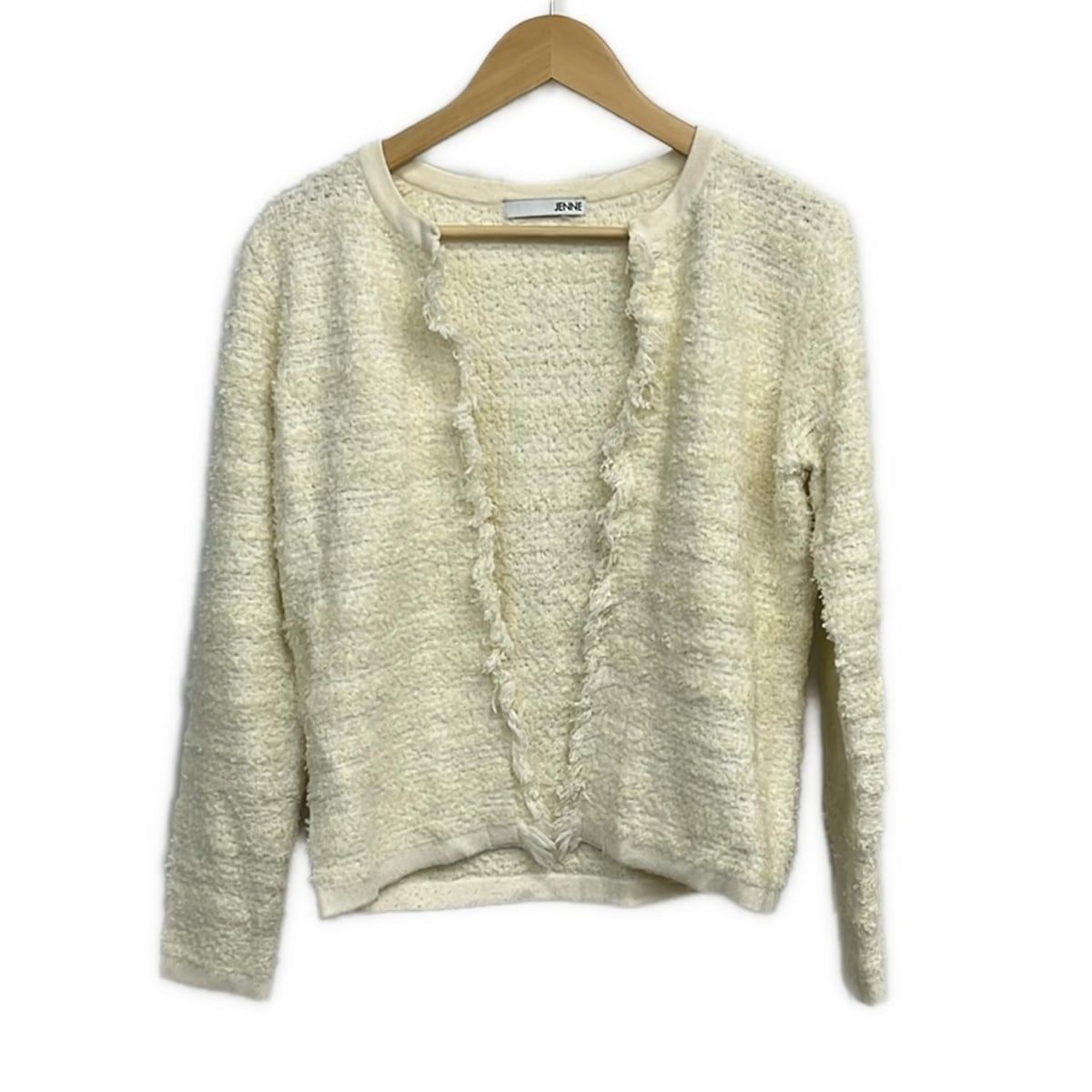 JENNE ジェンヌ カーディガン サイズS レディース - 白 長袖